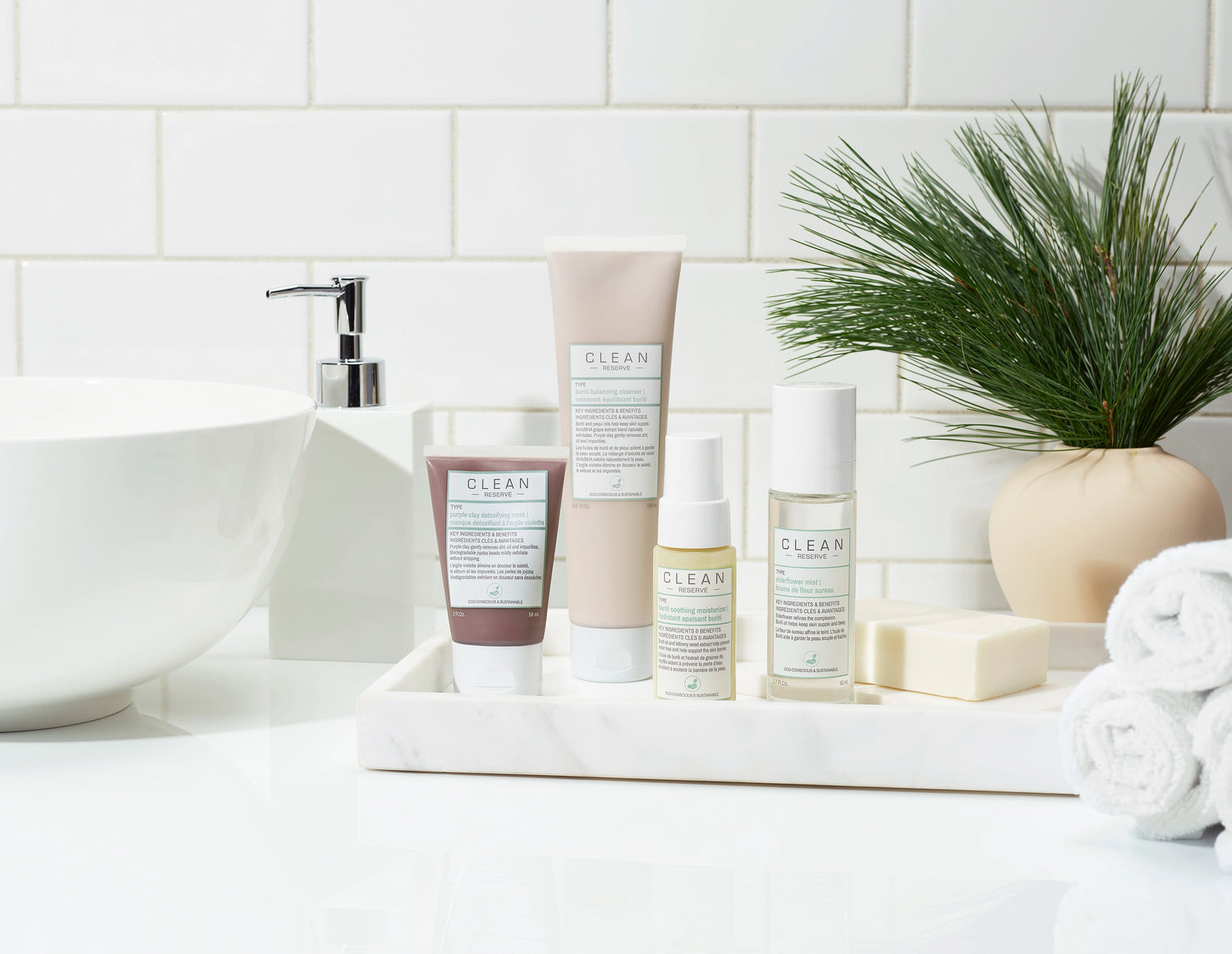 clean reserve skincare collection