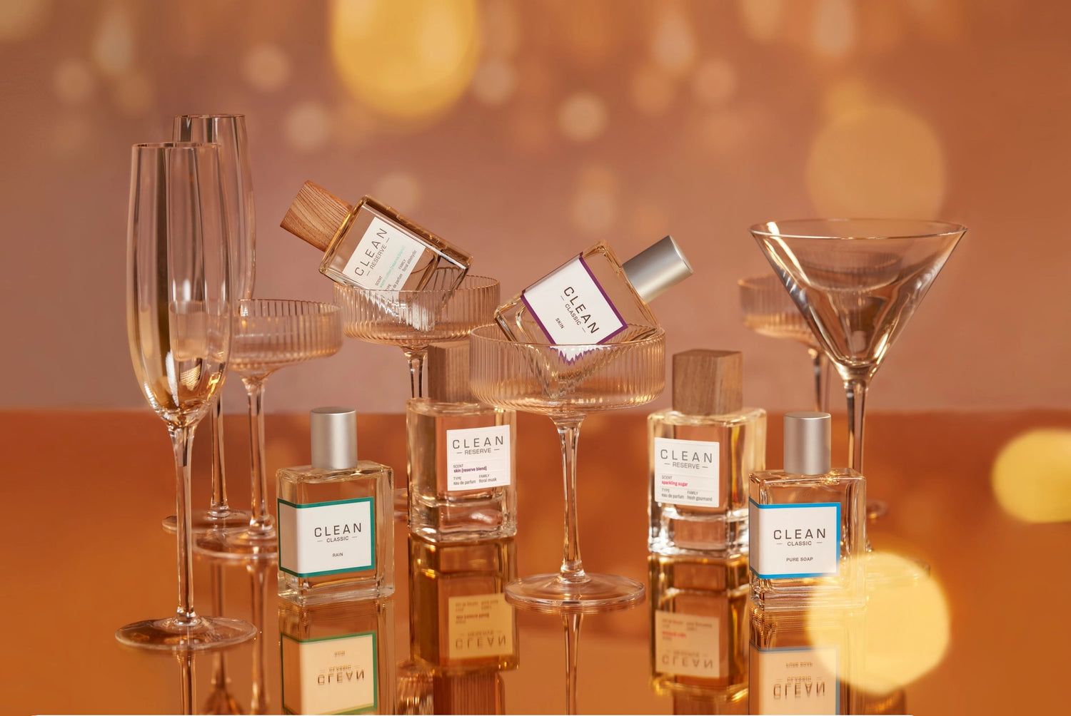 Fragrances and festive glasses