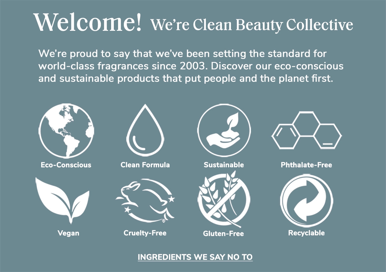 hi, we're clean beauty collective