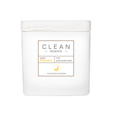 Clean Reserve Fresh Linens Natural Soy Blend Candle
