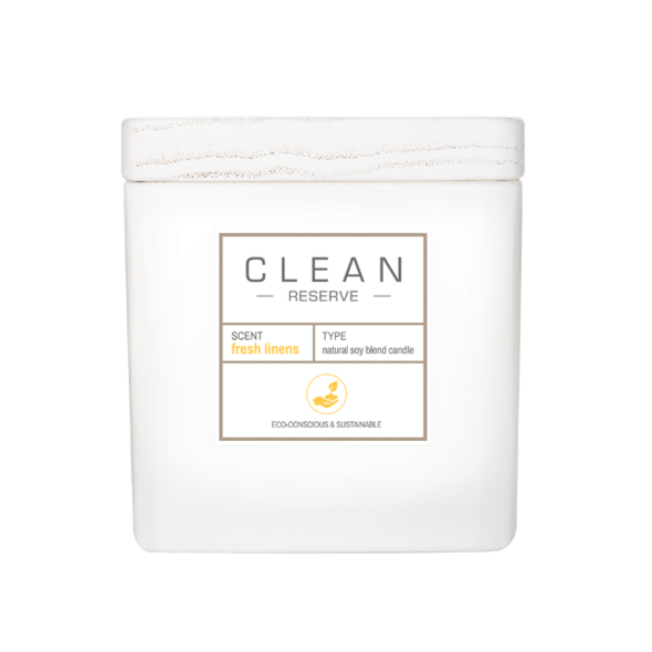 Clean Reserve Fresh Linens Natural Soy Blend Candle