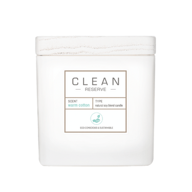 clen reserve Warm Cotton Natural Soy Blend Candle