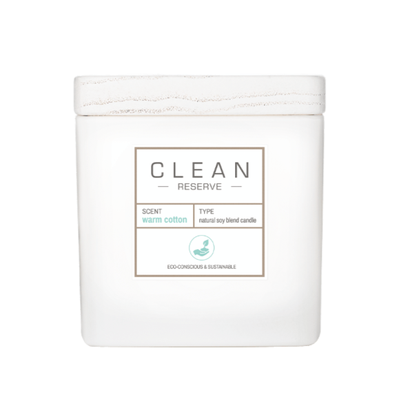 clen reserve Warm Cotton Natural Soy Blend Candle