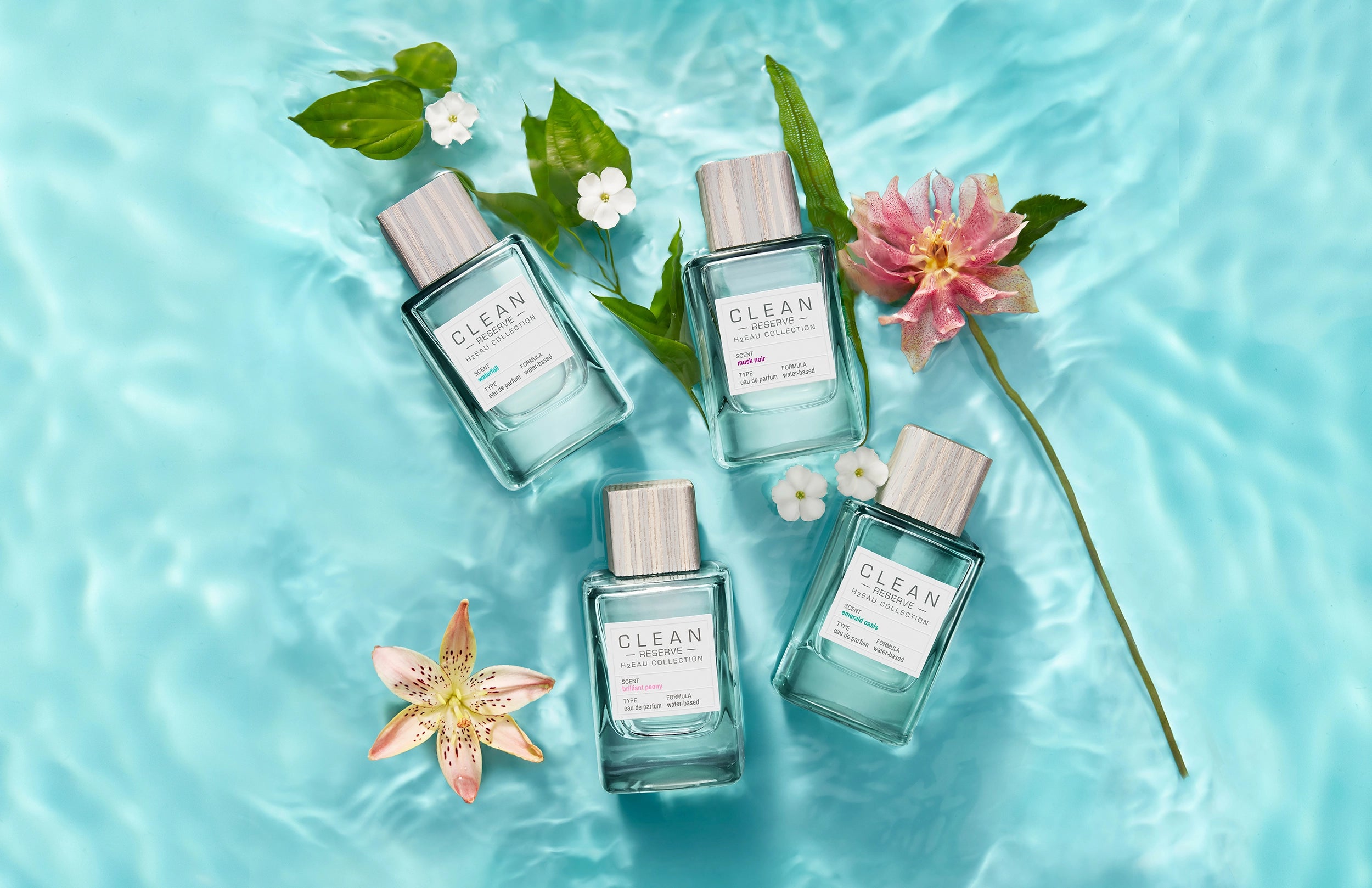 H2EAU fragrances in water