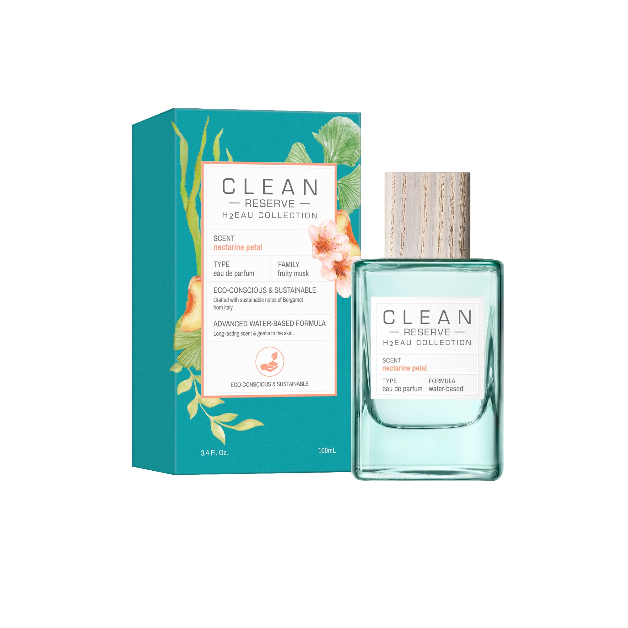 CLEAN RESERVE ネクタリンペタル 50ML CLEAN RESERVE H2EAU Nectarine Petal Fragrance – 3 Sizes – CLEAN