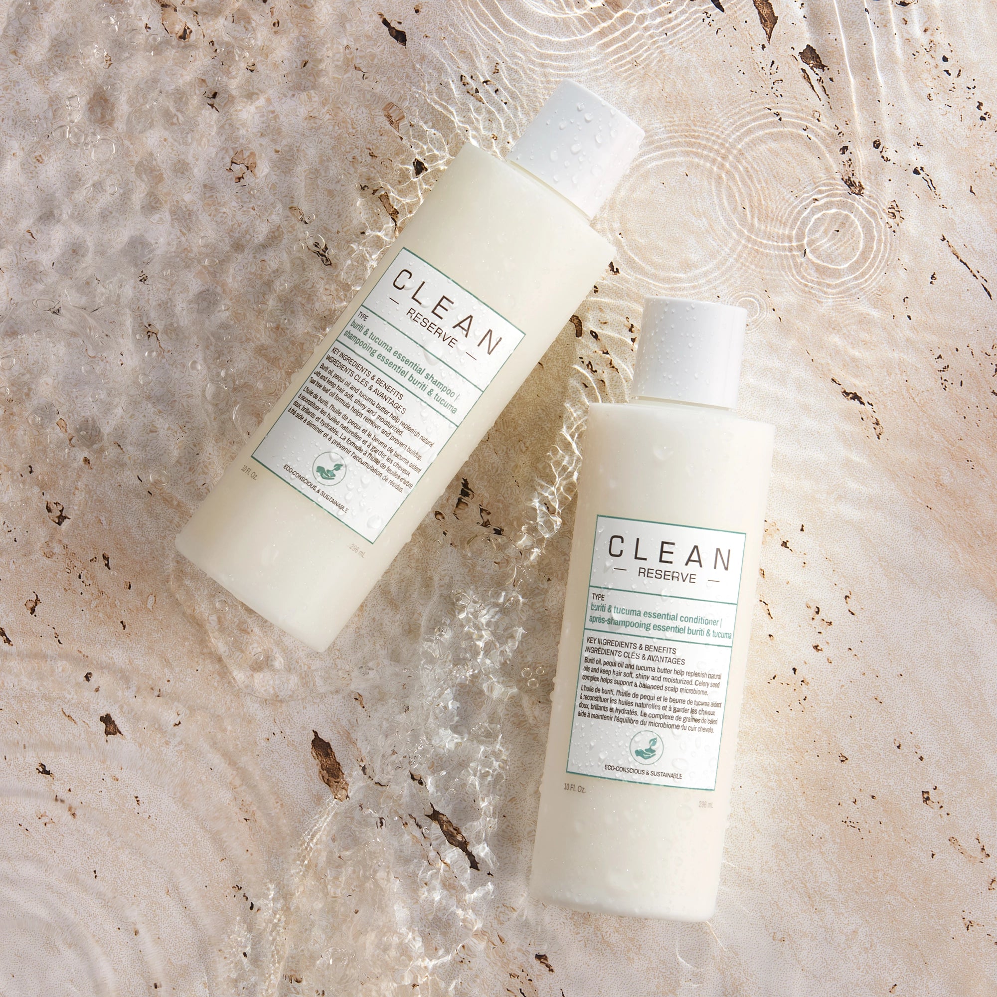 Clean Reserve Buriti &amp; Tucuma Essential Conditioner and shampoo