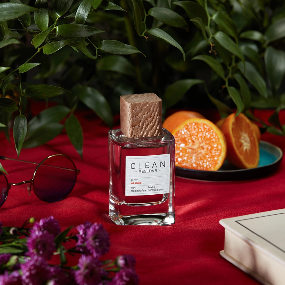 Clean Reserve Sel Santal on table