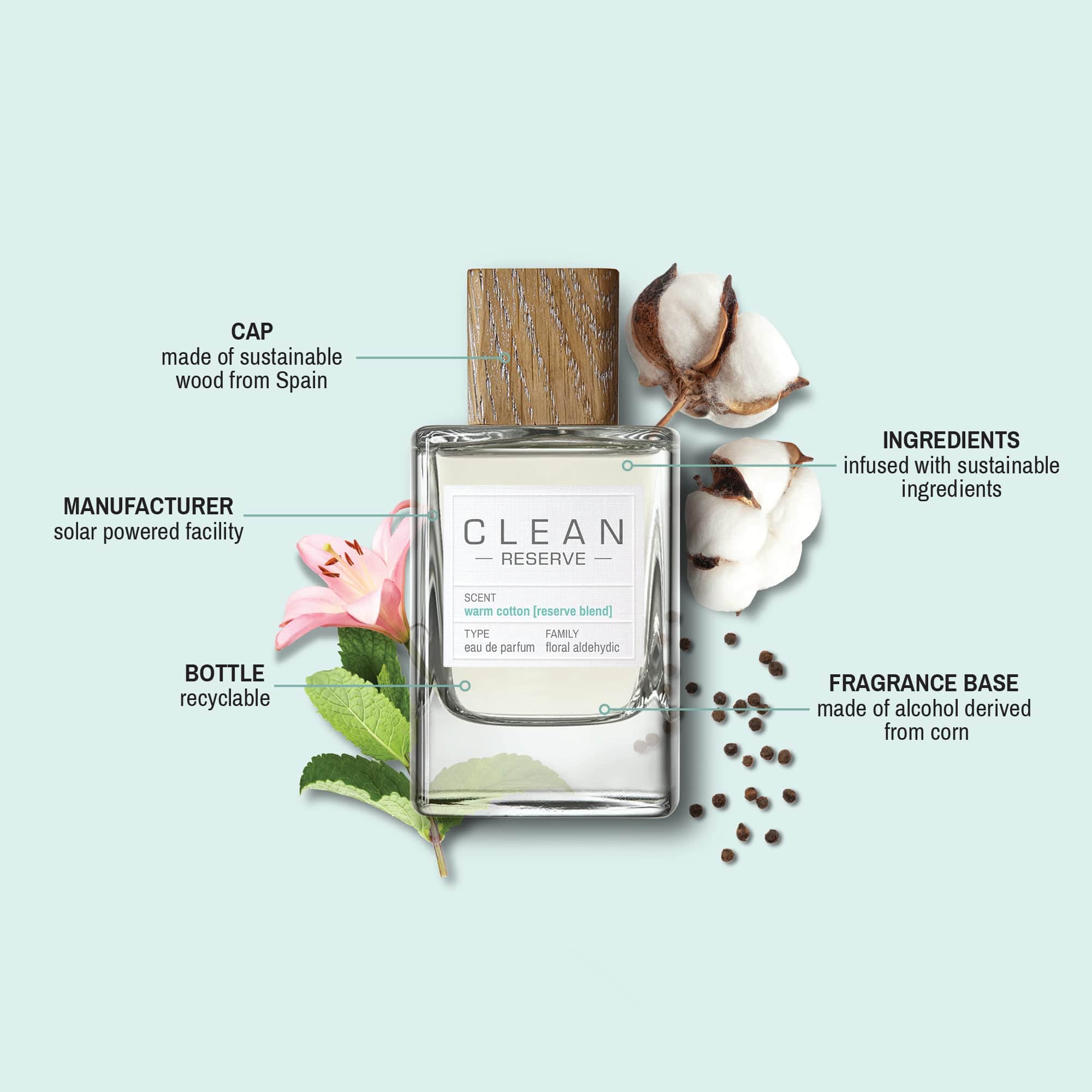 CLEAN RESERVE Warm Cotton Fragrance – Three Sizes – CLEAN Beauty Collective