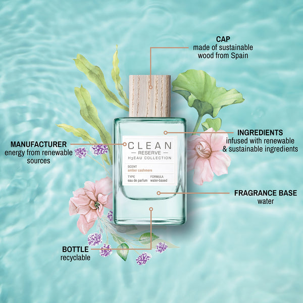 CLEAN RESERVE H2Eau Amber Cashmere Fragrance – 100 mL