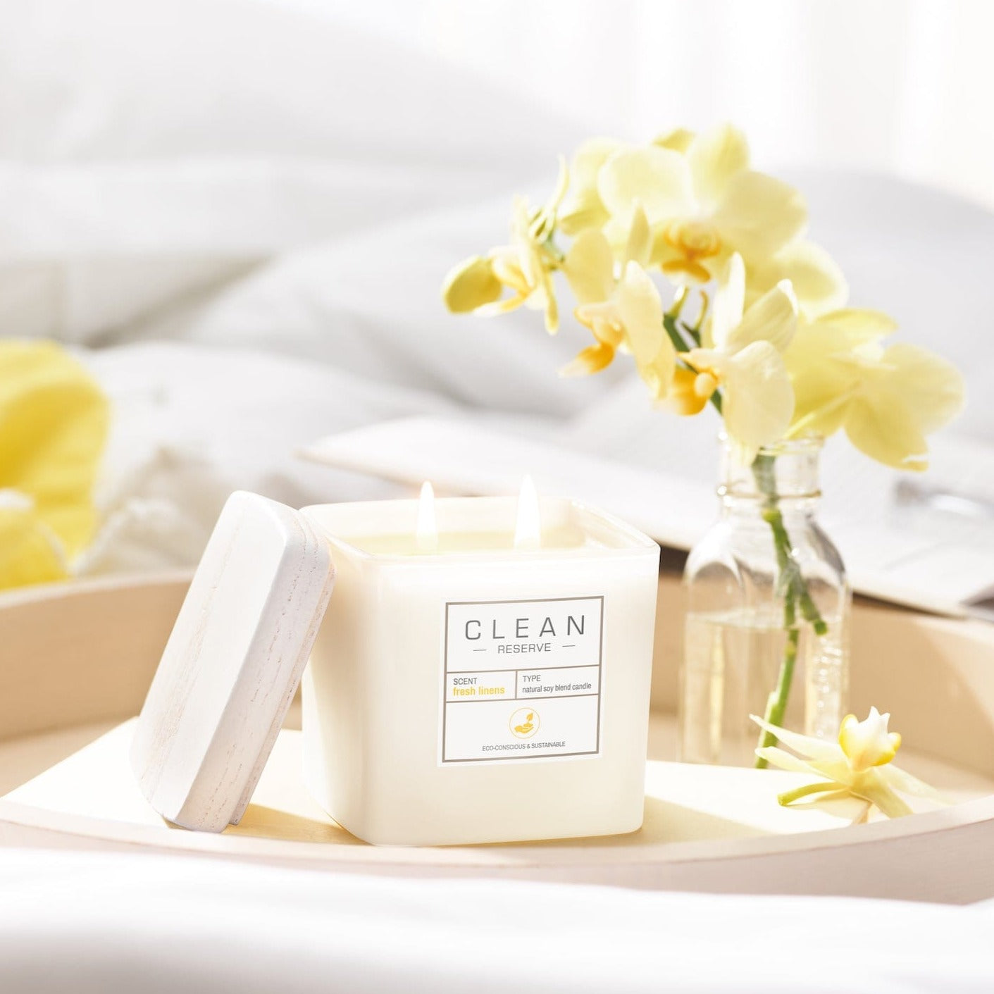 Fresh Linens Natural Soy Blend Candle