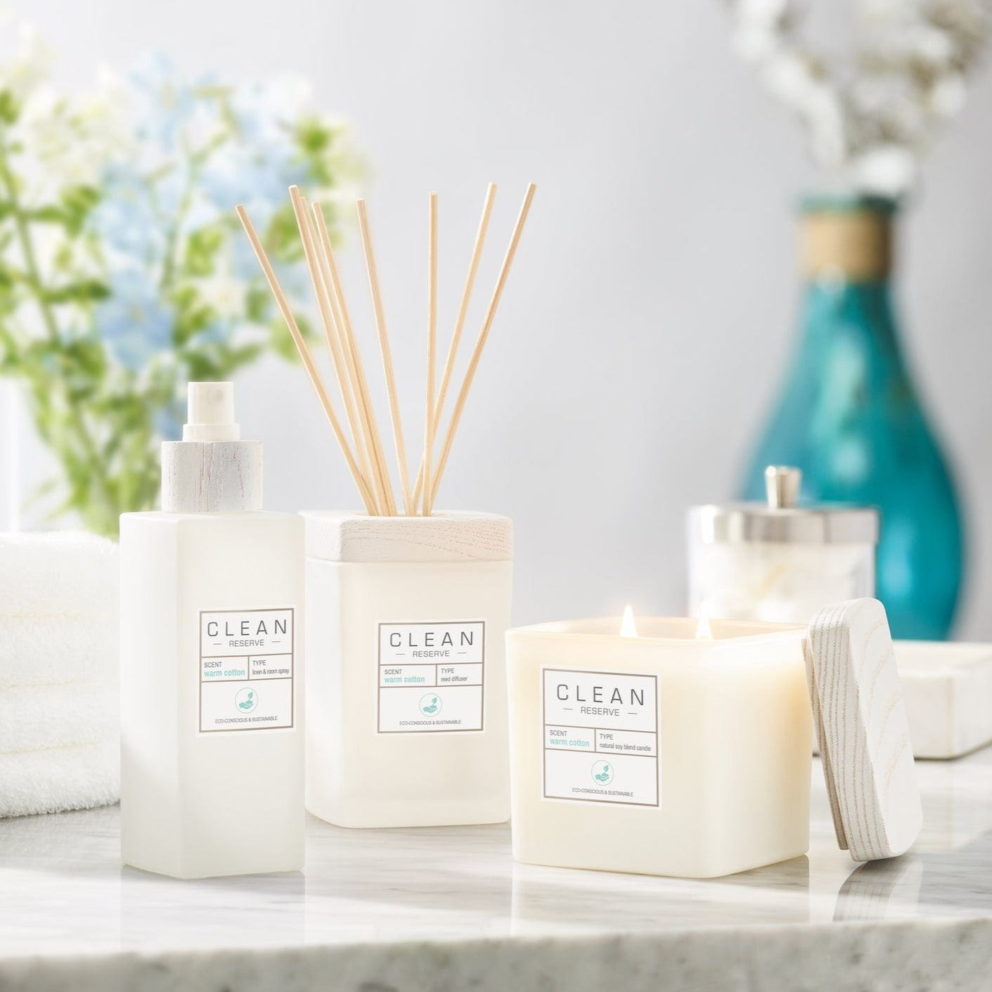 Warm Cotton Home Fragrance Collection